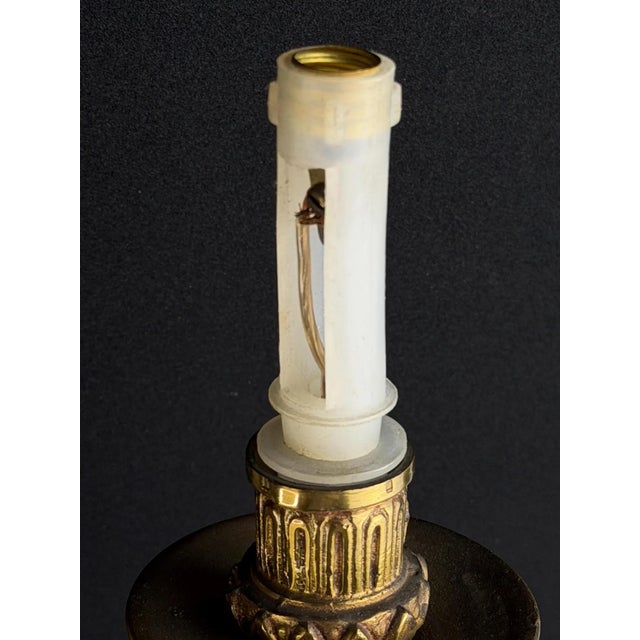 Antique French Louis XVI Gilt Bronze Two-Light Wall Sconce, 1890s For Sale - Image 9 of 11