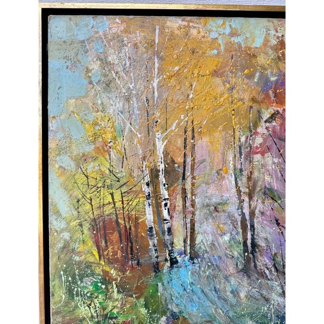Mykola Bodnar – Autumn Forest Landscape (Original Oil Painting) Framed For Sale - Image 4 of 12