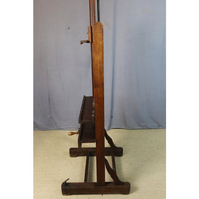 19th Century Antique Oak Painters Easel, 1800s For Sale - Image 5 of 13