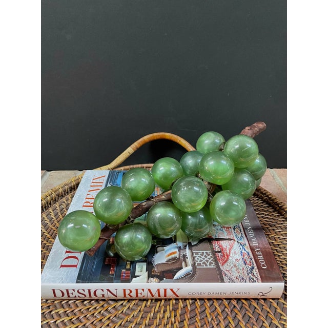 Mid-Century Modern Mid-Century Modern Green Lucite Grape Cluster For Sale - Image 3 of 10