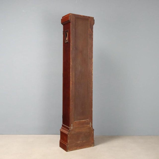 Brown Antique Art Nouveau Mahogany Pendulum Clock For Sale - Image 8 of 11