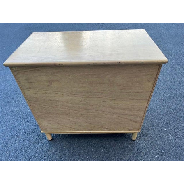 Petite Three Drawer Chest, Wicker and Wood, Bohemian Style, 1980s For Sale - Image 17 of 18