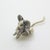 Vintage Italian Handmade Field Mouse Miniature in Silver 800, Florence, 1970s For Sale - Image 4 of 12