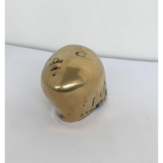 Vintage Italian Bronze Abstract Sculpture by Piero Perin, 1980 For Sale - Image 10 of 18