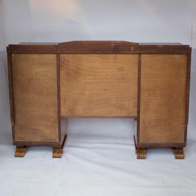 Brown Sideboard with Drawers, 1930s For Sale - Image 8 of 10