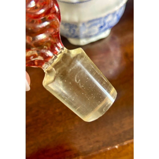 Antique Baccarat Rose Tienté Pinwheel Perfume Bottles – Set of Four For Sale In Kansas City - Image 6 of 10