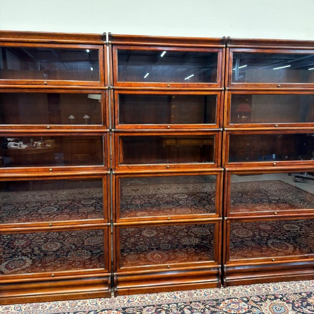 Classic English Bookcase in the style of Globe-Wernicke For Sale - Image 13 of 15