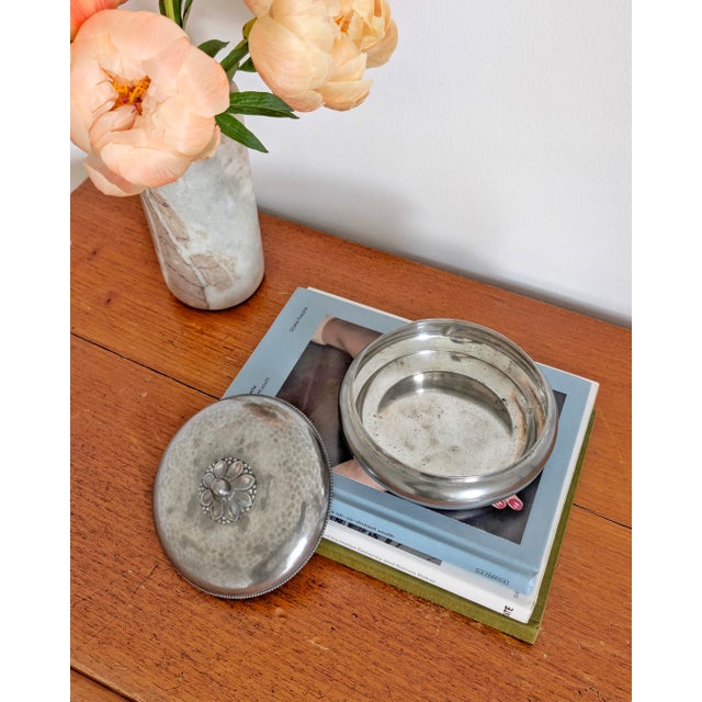 Pewter Lidded Trinket Box by Just Andersen, 1930s For Sale - Image 9 of 13