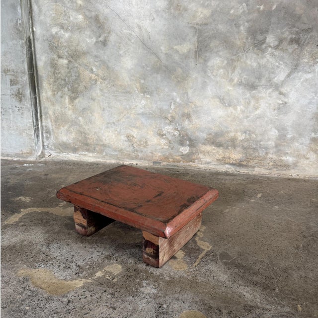 Small Occasional Stool in Upcycled Teak, 1990s For Sale - Image 9 of 13