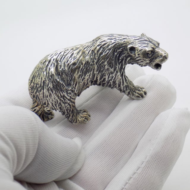 A handmade large Italian silver figurine from the 1950s/1960s, crafted in Continental Silver and marked with 800 which...