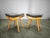 Gold Mid-Century Maple Stools, Former Czechoslovakia, 1960s, Set of 2 For Sale - Image 8 of 9