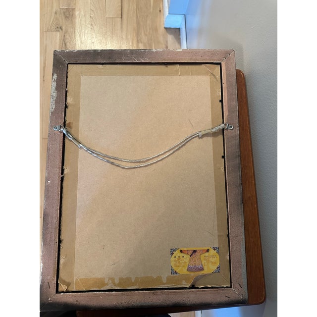 Antique Qing Dynasty Chinese Silk Embroidery Panel - Couched Gold Thread Dragon Fish Yu Hualong - For Sale In Buffalo - Image 6 of 10