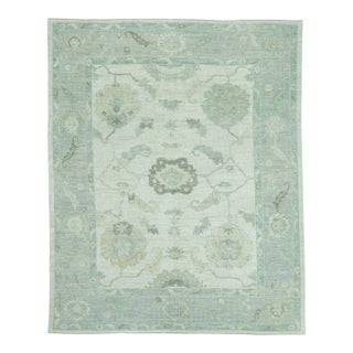 Turkish Oushak Rug 7'11" x 9'10" #19332 For Sale