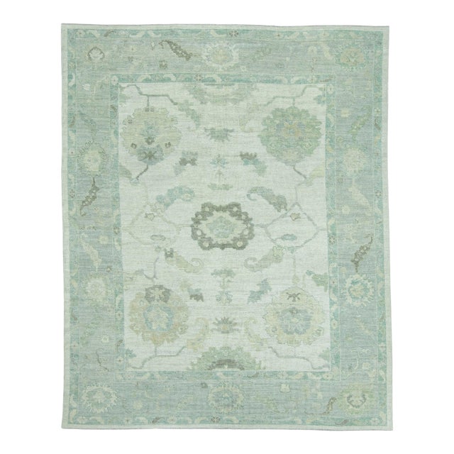 Turkish Oushak Rug 7'11" x 9'10" #19332 For Sale
