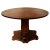 Brown 1930s American Deco Pedestal Table For Sale - Image 8 of 8