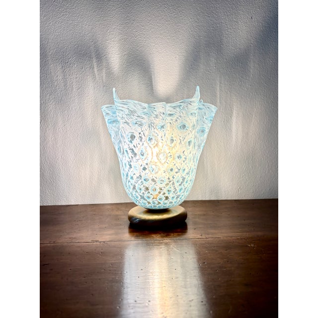 Macrame T Handkerchief Table Lamp by La Murrina Murano, 1990s For Sale - Image 9 of 14