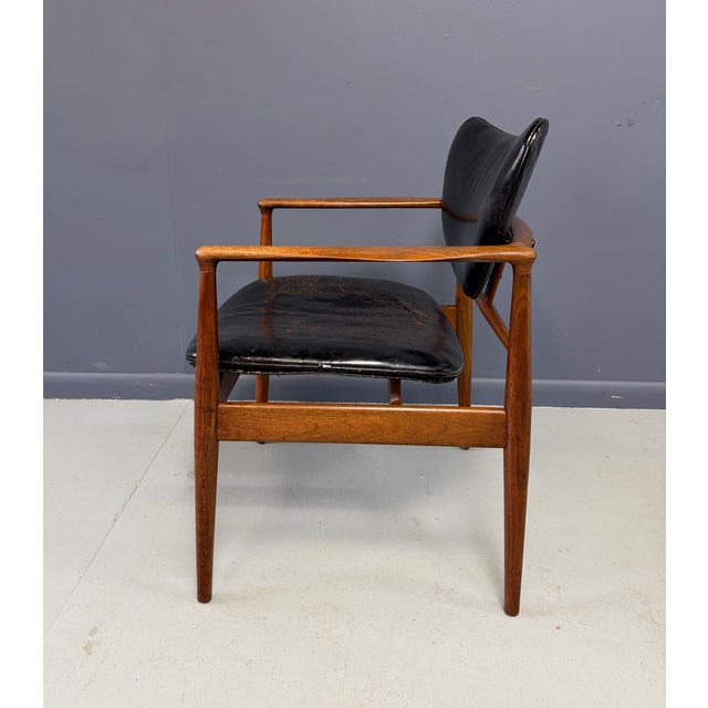 Mid-Century Modern Mid 20th Century Nv 48 Chair Attributed to Finn Juhl for Niels Vodder For Sale - Image 3 of 8