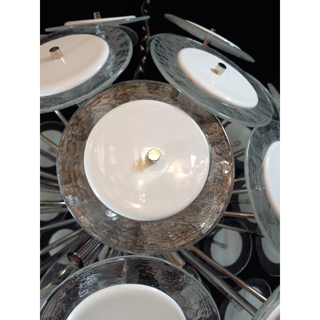 Vintage Sputnik Discs Murano Glass Pendant, 1975 For Sale - Image 4 of 11