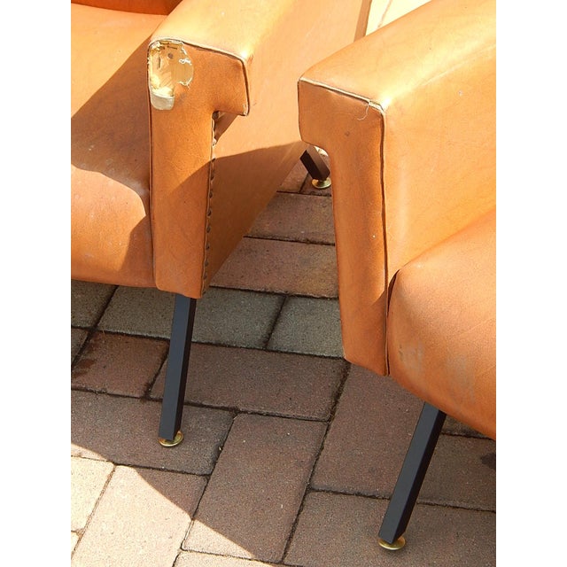 Italian Armchairs, 1950s, Set of 4 For Sale - Image 9 of 14