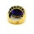 1960s Trio Italian 18k Gold Amethyst and Diamond Cocktail Ring, Size 6 For Sale In Miami - Image 6 of 14