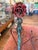 Tall Antique French Floral Tole Andirons For Sale In Los Angeles - Image 6 of 17