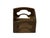 1990s Natural Light Wood Polished Square Openwork Display Stand Holder For Sale - Image 5 of 7