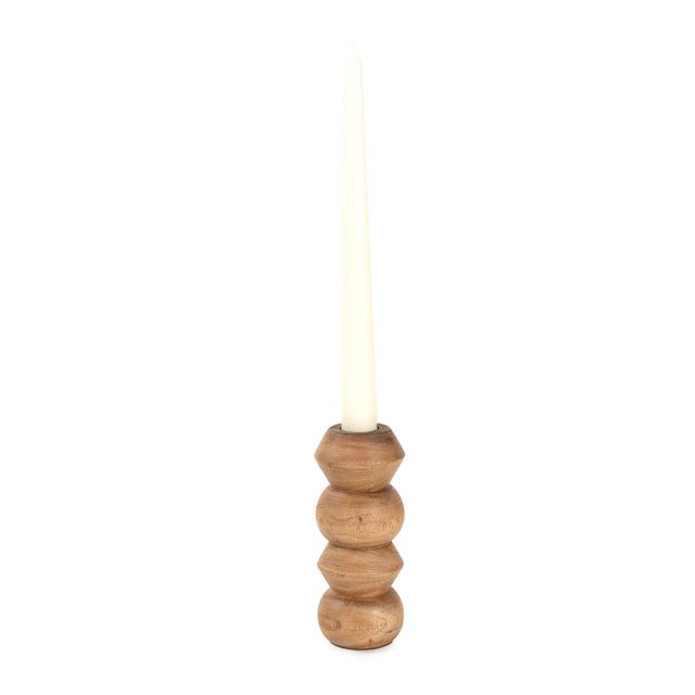 2020s Timber Candle Holder Small For Sale - Image 5 of 10