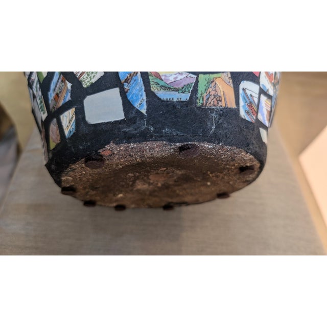 Black 1970s Stunning Memory Vase Pottery For Sale - Image 8 of 13