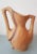 Beige Vintage Imitation Wood Vase by Grandjean Jourdan for Vallauris For Sale - Image 8 of 8