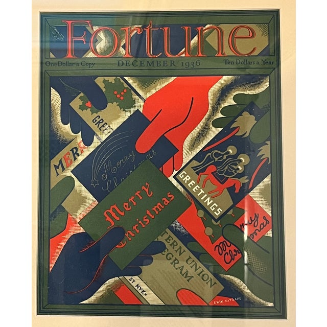 Art Deco Fortune Magazine Cover December 1936 - Framed For Sale - Image 4 of 6