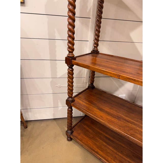 Vintage English Bobbin Twist Book Shelve For Sale - Image 11 of 12
