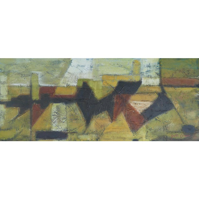 Mid-Century Modern Abstract Expressionist Painting by Greta Corman For Sale