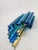 Glass Wall Lamps in Blue Colour by Svend Aage Holm Sorensen for Hazel & Teudt, 1960s, Set of 2 For Sale - Image 4 of 9