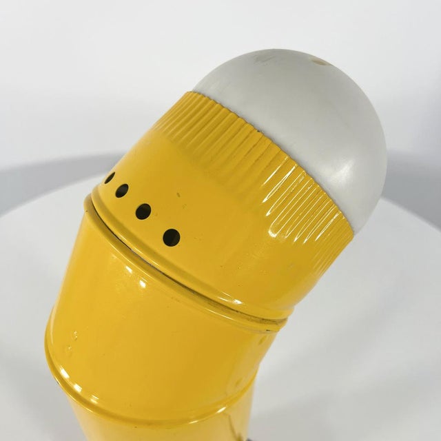 Yellow Pipeline Table Lamp, 1960s For Sale - Image 10 of 11