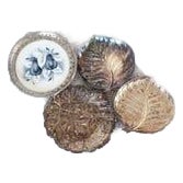 1950s Mixed Silver Plates or Platters Set With a German Platter - Wall Set - Set of 4 For Sale