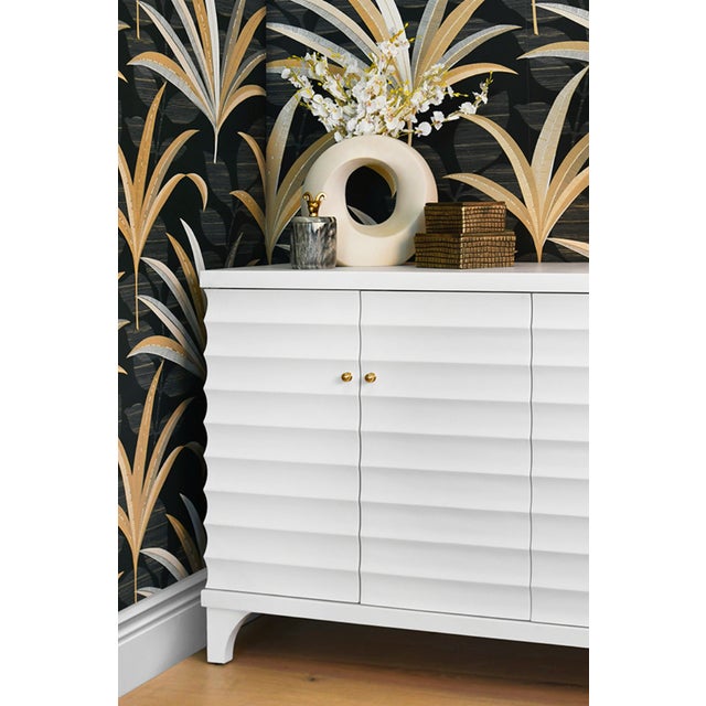 New special order item. The Gates Buffet has four doors and a plethora of storage. Its horizontal fluted detail in matte...