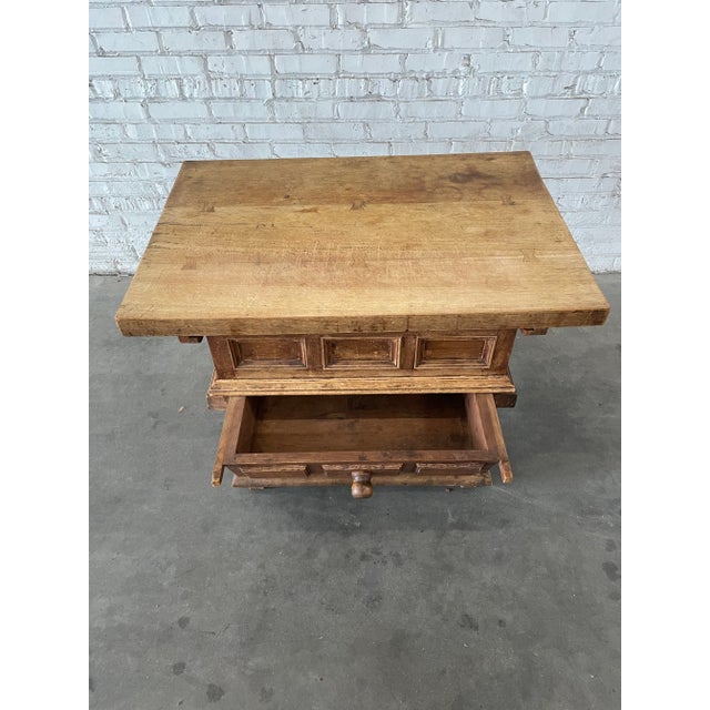 Late 19th Century Antique Alpine Pine Tavern Jogl Table For Sale - Image 5 of 10