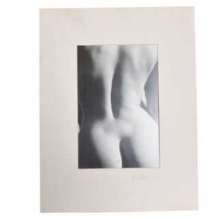 Black White Female Backside Nude Photo Texas Signed For Sale