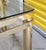 Vintage Brass Hollywood Regency Style Modern Contemporary Glass Top End Table 2 of 2 For Sale - Image 10 of 15