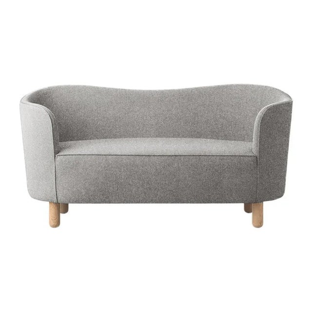 Grey Sahco zero and natural oak mingle sofa by Lassen Dimensions: W 154 x D 68 x H 74 cm Materials: Textile, oak. The...