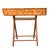 Vintage Bamboo and Woven Rattan Folding Butler Tray Stand, Coastal Campaign For Sale - Image 12 of 13