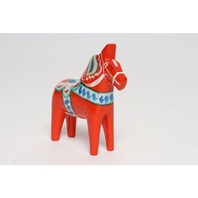 Diminutive Scandinavian Modern Hand-Painted Dala Horse From Färnäs Sweden For Sale - Image 4 of 11