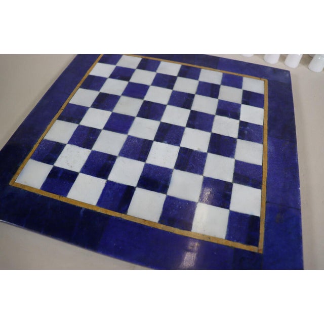 Chess Table with Chess Pieces in Handcarved Cedar, 1990s, Set of 17 For Sale - Image 17 of 18