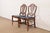 English Baker Furniture Style Federal Carved Mahogany Shield Back Side Chairs or Dining Chairs, Pair For Sale - Image 3 of 12