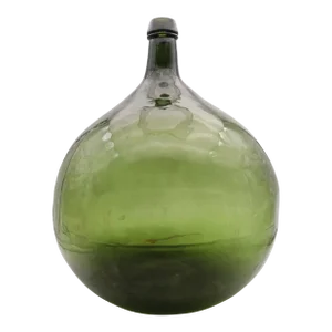 19th Century Large Antique Blown Glass Portuguese Demijohn