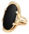 14KY Onyx Textured Ring, size 6 For Sale