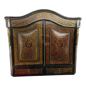 C1800's Napoleon III Ebonized/ Brass Marquetry Andre Charles Boulle Desk "Bonheur Du Jour" - Top Portion Only