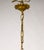 Mid 20th Century Paneled Amber Glass Pendant Light With Crystal Accents For Sale - Image 12 of 13