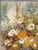 Mid-Century Modern Original Signed and Framed Impasto Style Floral Acrylic Painting on Canvas For Sale - Image 3 of 17