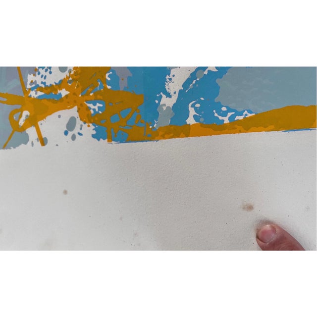 Blue "Magnetic Lands" Silkscreen AP#17 by Walter Darby Bannard, 1979 For Sale - Image 8 of 12